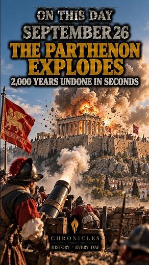 Survived 2,000 Years — Gunpowder Ended That | On This Day SEPTEMBER 26, 1687 — Parthenon Explodes