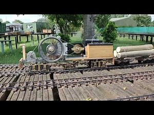 Stirling Engine powered G scale model Shay type locomotive. Part two