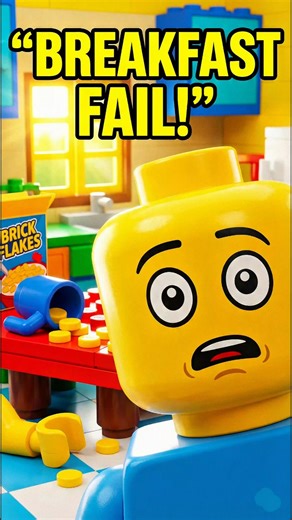 Lego POV – Breakfast Disaster #shorts #shortsviral #lego