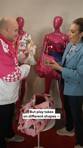 Play can take on different shape, even as adults — part of a new norm where grown-ups are much more inclined to play than in past generations. Giovanni Fraga shows Michelle Miller some of his expansive collection of 2,000 Barbies. | CBS Mornings