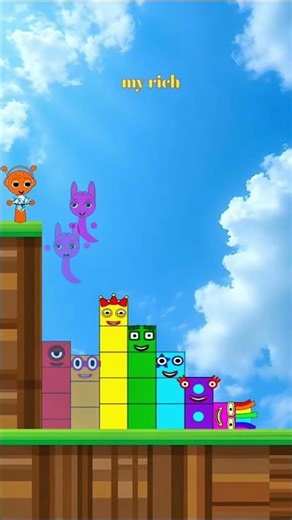 sprunki oc number block-can pinki get the diamond #animation #shortvideo #funny