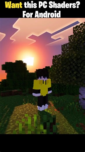 Realistic PC shaders for Android #mcpe #realistic #minecraftrealistic #shorts