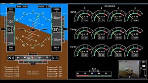 Glass Cockpit for Flight Simulator Game