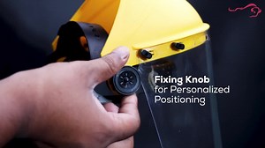 BISON LIFE 3-Pack, Yellow/Clear, Reusable Face Shield with Ratchet BLSH-ES-FSR-3