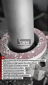 How a Precision Facing Tool Restores Metal Surfaces‼️#shorts #shortvideos #machine