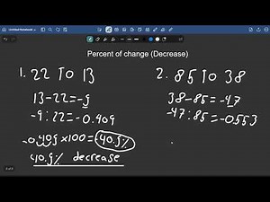 Percent of change (Decrease)