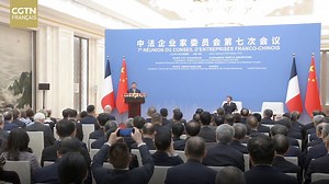 Le président chinois Xi Jinping et son homologue français Emmanuel Macron ont participé jeudi à Beijing à la cérémonie de clôture de la 7e réunion du Conseil d'entreprises Chine-France. M. Xi Jinping y a prononcé un discours. #ChineFrance #CgtnFDigital | CGTN Français