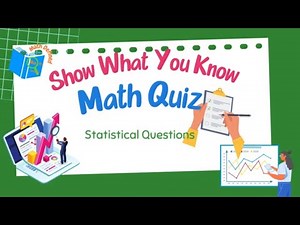 Statistical Questions Quiz| Math Defined with Mrs. C.