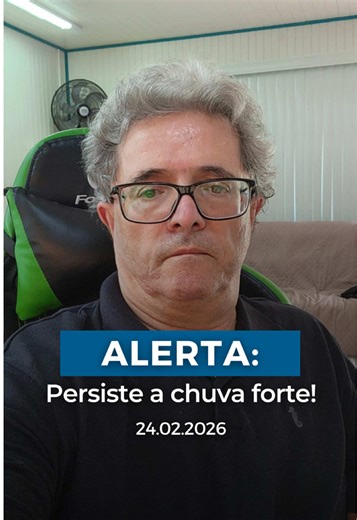 Alerta: Persiste a chuva forte! Áreas de instabilidade continuam atuando e mantêm o risco de chuva intensa, volumes elevados e trovoadas em diversos pontos do país. Atenção para alagamentos, cheias de rios e transtornos no transporte e no campo. Se você mora ou trabalha em área de risco, redobre os cuidados. Compartilhe este alerta com quem precisa dessa informação. Quer acompanhamento detalhado, mapas exclusivos e análise estratégica diária? Entre agora para o Grupo VIP da Climaterra. Clique no
