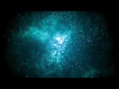 Light Illuminating Blue Glitter Particles 4K Relaxing Screensaver