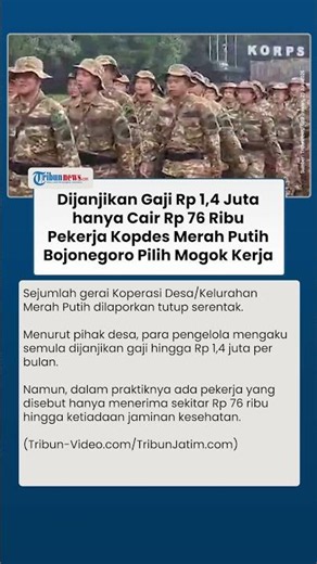 Pekerja Kopdes Merah Putih Bojonegoro Mogok, Gaji Tak Sesuai Kesepakatan dan Tak Didaftarkan BPJS
