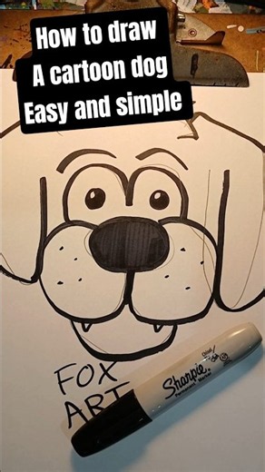 How to draw a dog #shorts
