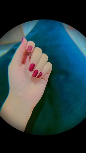 Stunning Deep Red Nail Art Close-Up