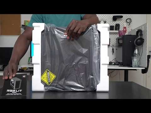 Unboxing Sharkoon RGB LIT 200 PC Case