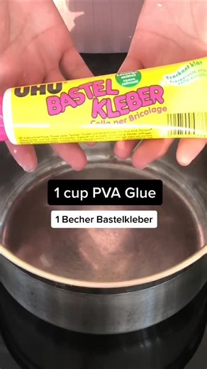 How to make cold porcelain clay! #clay #coldporcelain #kaltporzellan #TeileDeinWissen #diy #craft #hacks #lifehack #basteln #easy #fun #art #create