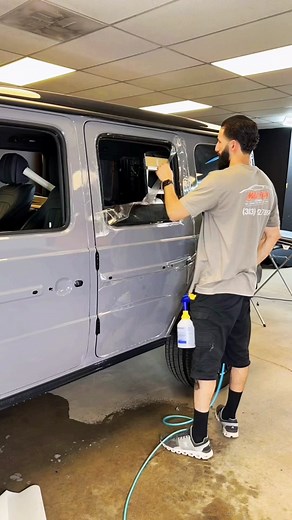 Mercedes G550 Nardo Gray Vinyl Wrap & Paint Protection Film