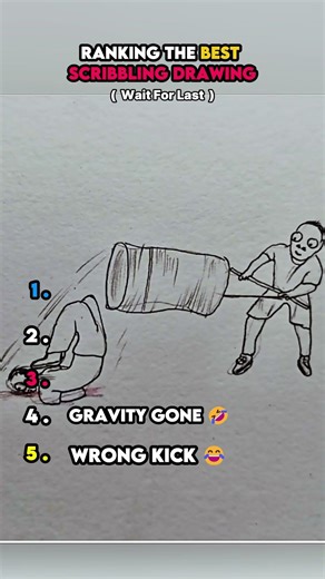 Ranking the Most Satisfying Scribbling Drawings #ranking #hilariousfails