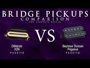 DiMarzio X2N vs Seymour Duncan PEGASUS - Passive Bridge Guitar Pickup Comparison Tone Demo