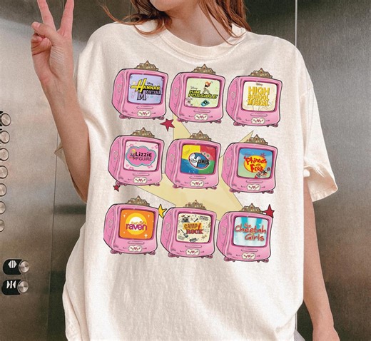 Disney Channel Throwback Sweatshirt or Shirt, Hannah Montana Kim Possible Lizzie Mcguire Camp Rock Cheetah Girls Retro TV Graphic Tee - Etsy