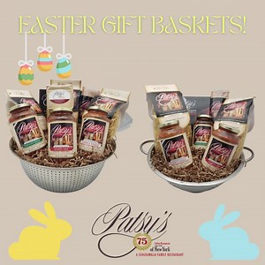 Our Easter Holiday Baskets are now available! Order yours today on our website! https://www.patsys.com/giftbaskets-919066-784853-577583.html | Patsy's Italian Restaurant