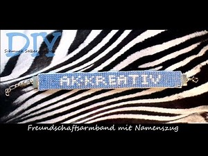 Schmuck selber machen: Armband Perlengewebt