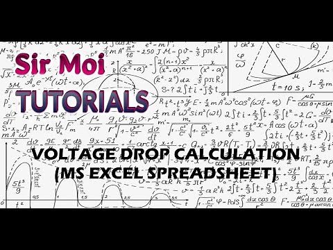 Voltage Drop Calculation (Excel Spreadsheet) Tutorials