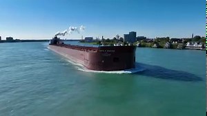 42K views · 2.6K reactions | Happy #FreighterFriday! Here's a great video of our 1,004-foot M/V James R. Barker sailing through Port Huron on the St. Clair River several days ago. DYK: A Laker can move 1 ton of cargo 607 miles, the approximate distance from Duluth to Detroit, while consuming only one gallon of fuel. #efficiency #loweremissions #environmentallyresponsible #greatlakes #greatlakers #shippingmatters : Andrew Russell | Interlake Steamship Company | Facebook