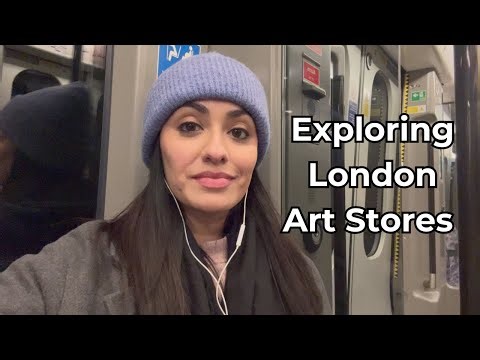 Come and Explore London Art Stores With Me