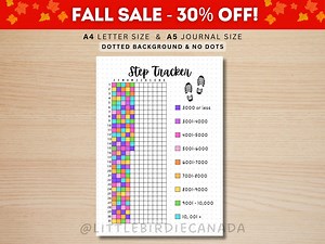 Step Tracker Yearly - PRINTABLE Journal Page - Planner Page - Fitness Tracker - Health Tracker - Fitness Goal - Step Goal - Health Log - Etsy Canada
