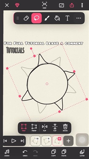 Spinning Gear in FlipaClip #shorts