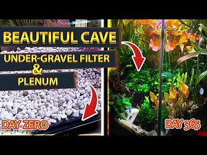 How to Set Up an Aquarium Cave with Under-Gravel Filter and Plenum | Tall Tank Aquascape Guide