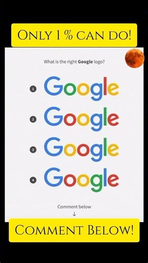 Only 1% Can Find the Real Google Logo 🔍 (99% Fail!) #braintest #hiddenorbit #brainchallenge