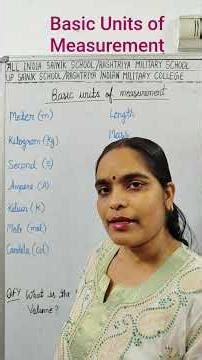 Basic Units of Measurements l Units of Measurements