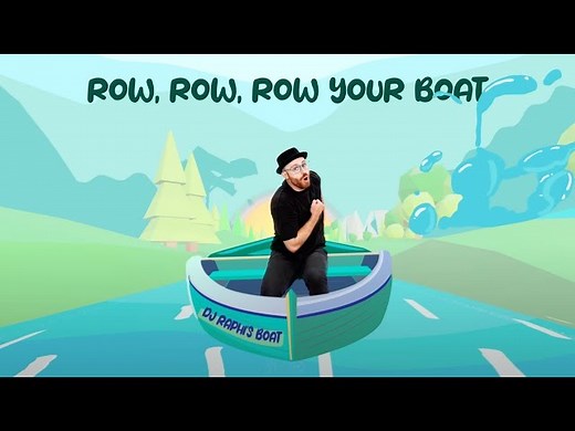 Row, Row, Row Your Boat | DJ Raphi Nursery Rhymes & Kids Songs - Videos For Kids
