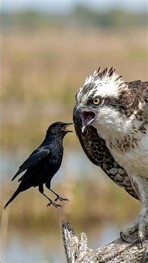 Osprey Mobbed by Birds 🦅 Tiny Birds Chase Off a Bird of Prey