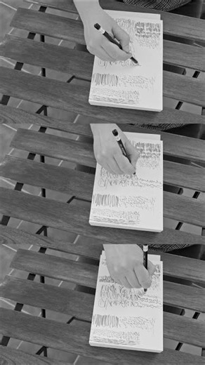 Asemic pencil drawings / Intuitive Line Art & Expressive Mark-Making