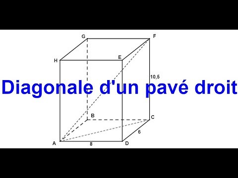 Diagonale d'un pavé droit