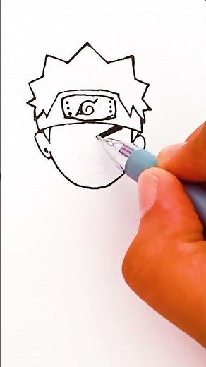 NARUTO DOODLE | HOW TO EASILY DRAW NARUTO | EASY DOODLES | #naruto #anime #narutoshippuden #shorts