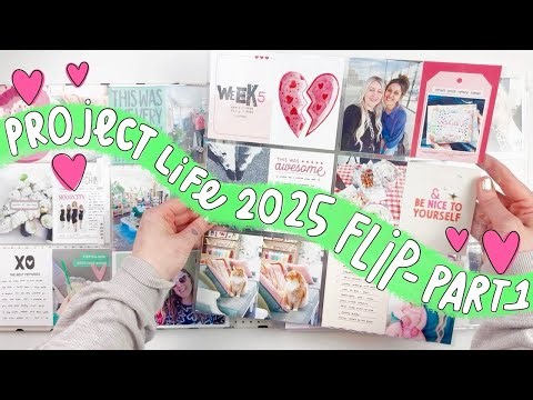 Project Life 2025 Completed Album Flip Through- Part 1