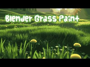 How to Add Grass to Complex Terrain in Blender 🌟(Paint Brush Method)