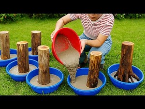 Amazing with unique garden table ideas / garden decoration ideas from cement / DIY table