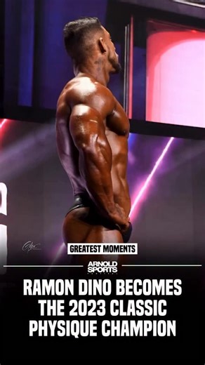 One of the defining moments in Arnold Classic history. @ramondinopro becomes the 2023 Classic Physique Champion 🏆💪 🎟️ Click the link in our bio for tickets, the official Arnold Sports app, and the full event floor plan! 🇺🇸 | Arnold Sports Festival