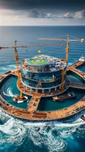 Building the Impossible |Island Construction in the Middle of the Ocean #Ocean #IslandBuilding