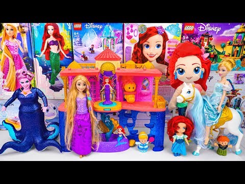 Unboxing Disney Ariel Toys Collection | Ariel's Land & Sea Castle Playset | Review Disney Toys