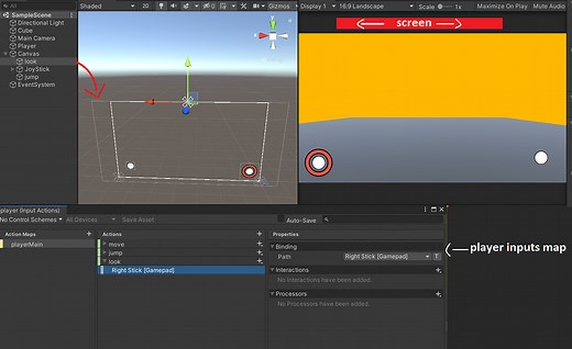 rotate camera on touch android device using new unity input system