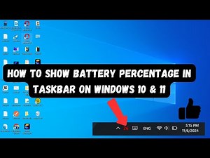 Can I SEE Battery Percentage in My Windows Taskbar?