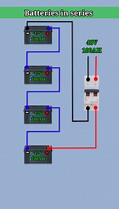 409K views · 6.2K reactions | Battery series and parallel wiring #electronics #reelschallenge | K n electric | Facebook