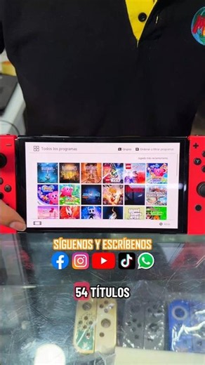 "Magic" Nintendo Switch OLED with 54 video games 😱🎮🤩 #nintendoswitch #nintendoswitcholed