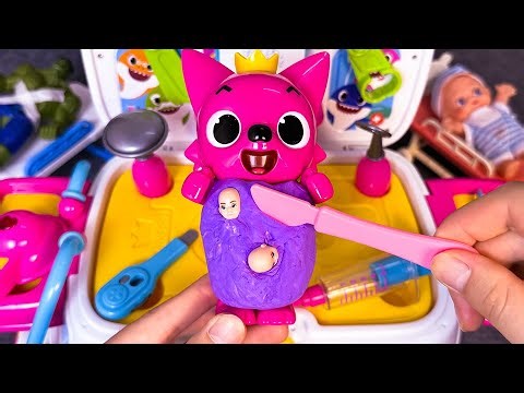 10 Minutes Satisfying with Unboxing Pregnant Pinkfong Doctor & Ambulance Playset ASMR | Review Toys