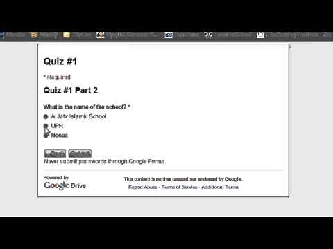 Using Google Forms to make a multiple-choice quiz